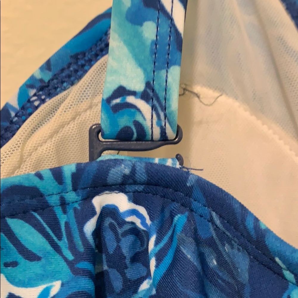 Blue Pattern Bikini Top - Picture 8 of 8